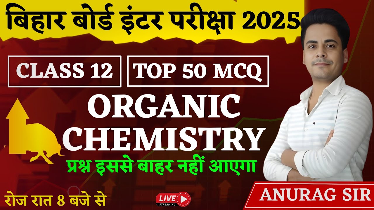 12th organic chemistry most vvi objective bihar board । class 12 chemistry MVVI question