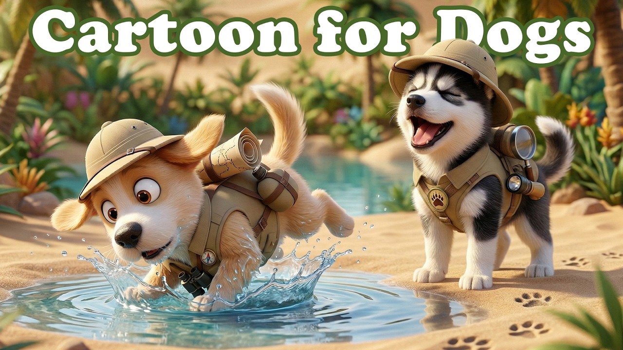 Dog Cartoon & Calming Visuals 🌈 TV for Dogs to Watch for Comfort 🏠 Dog Videos to Calm Down