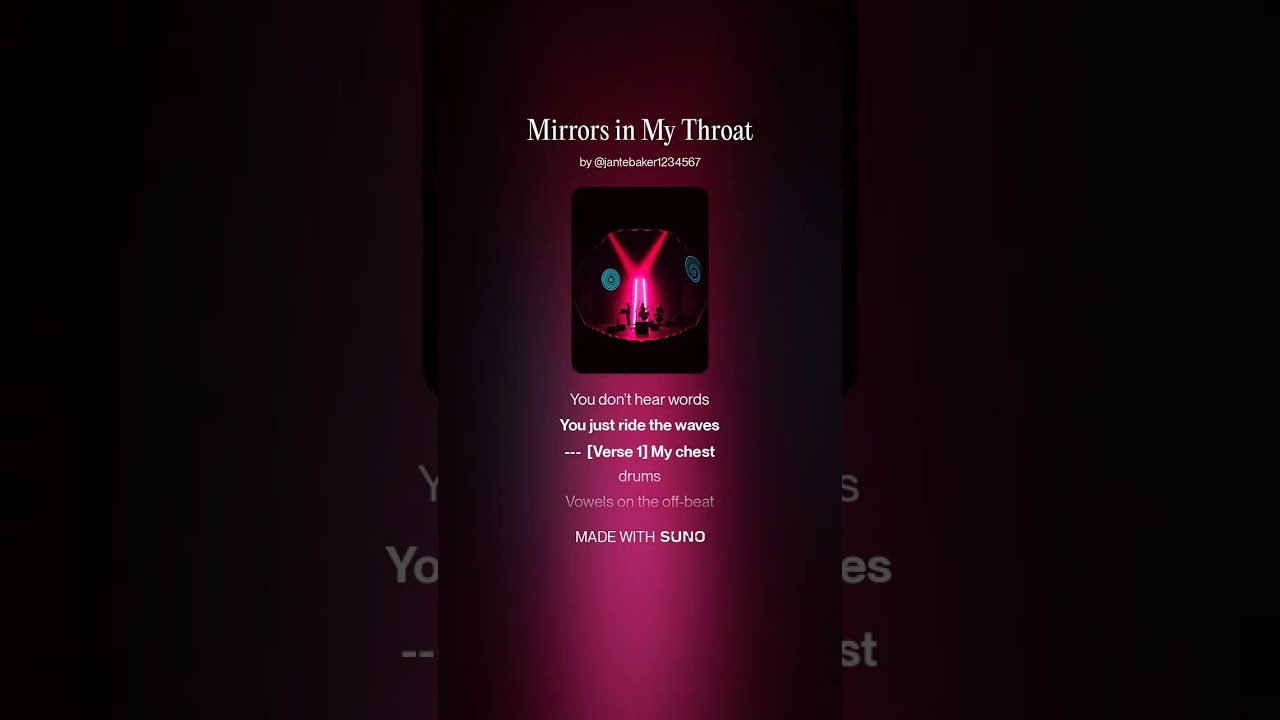 Mirrors in My Throat 5