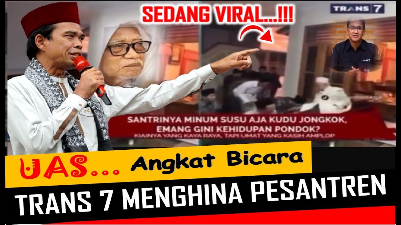 AKHIRNYA UAS ANGKAT BICARA - SERANGAN KE PONDOK DAN KIYAI SEDANG DI MULAI - USTADZ ABDUL SOMAD