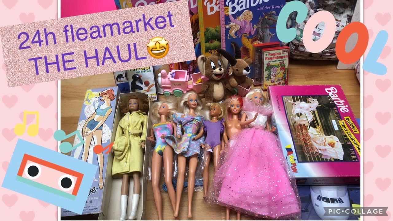 Part 5: the 25hours Fleamarket Haul, 60's - 90's Barbies, fashions and much more