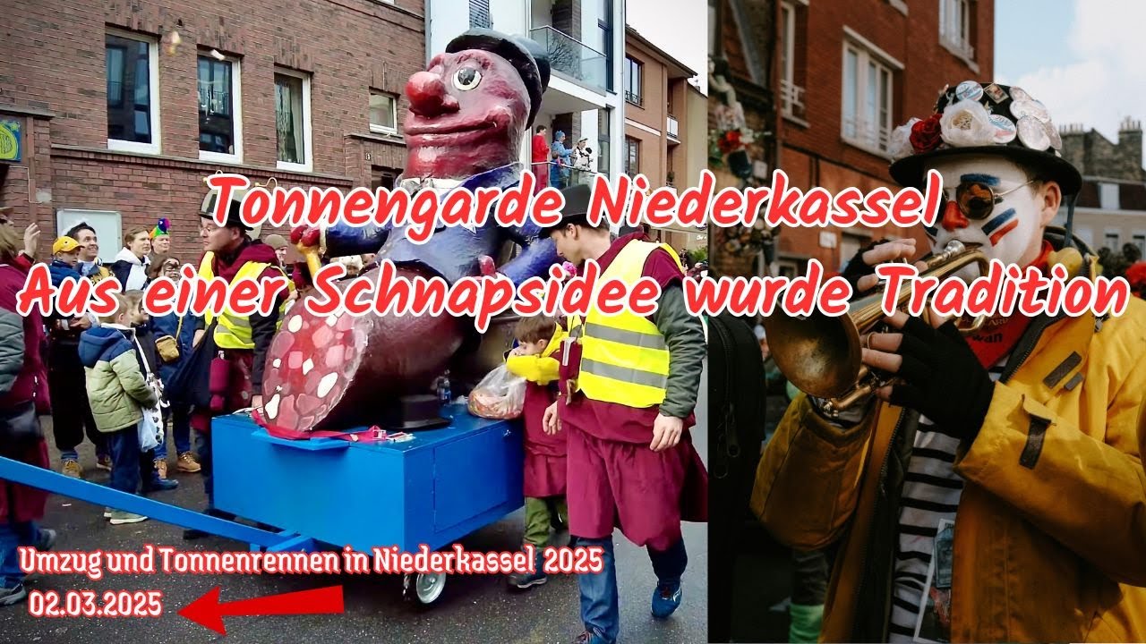 Karneval 2025 Düsseldorf:Tonnengarde Niederkassel-Aus einer Schnapsidee wurde Tradition. Karneval🎉