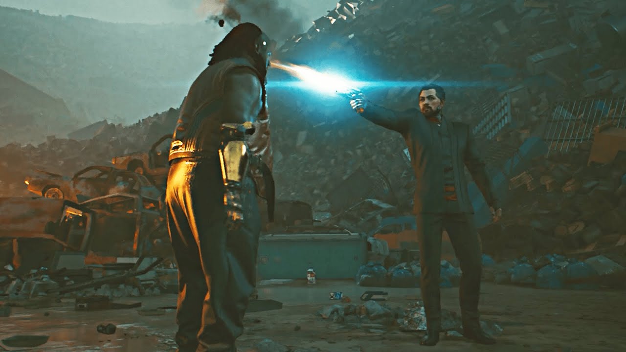 Cyberpunk 2077 &mdash; Сцена смерти Декстера Дешона // V мстит