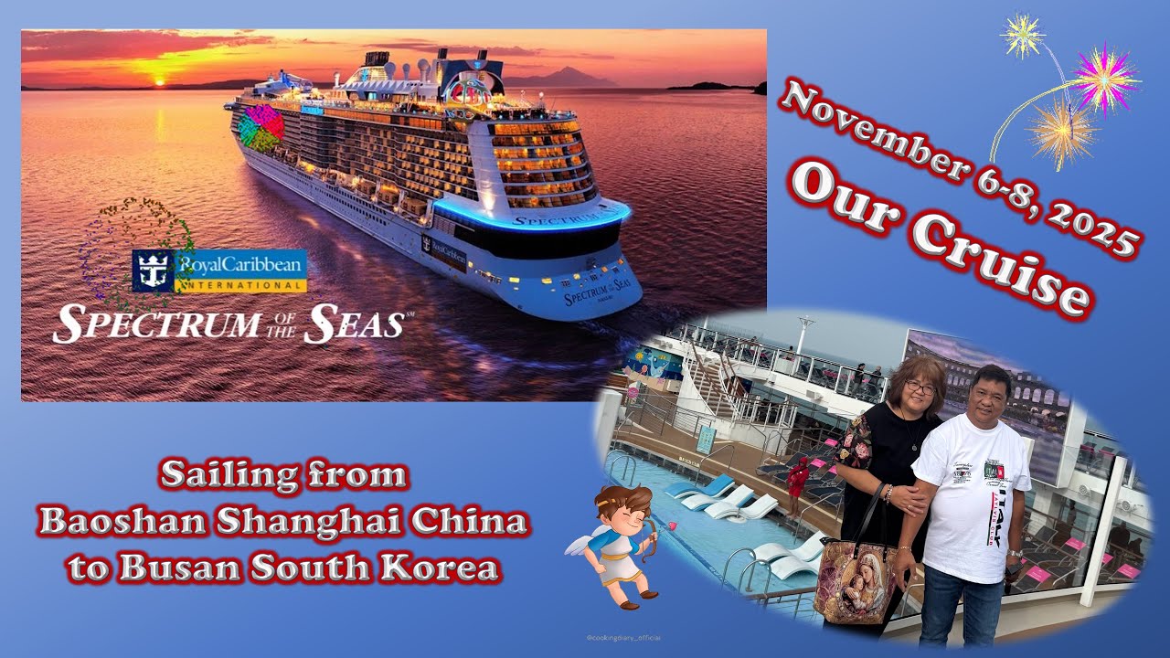 #1 Cruising from Baoshan  China to Busan South Korea   4K