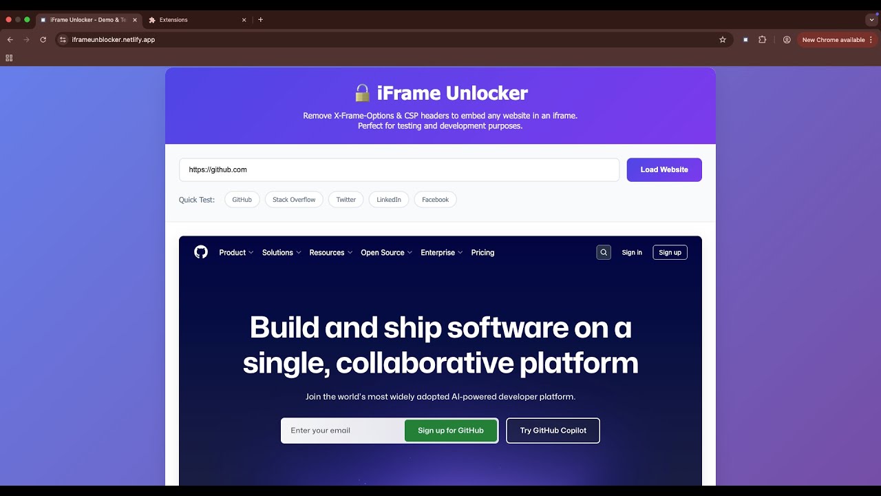 iFrame Unlocker Chrome Extension &ndash; Embed Any Website Easily (Bypass X-Frame-Options & CSP)