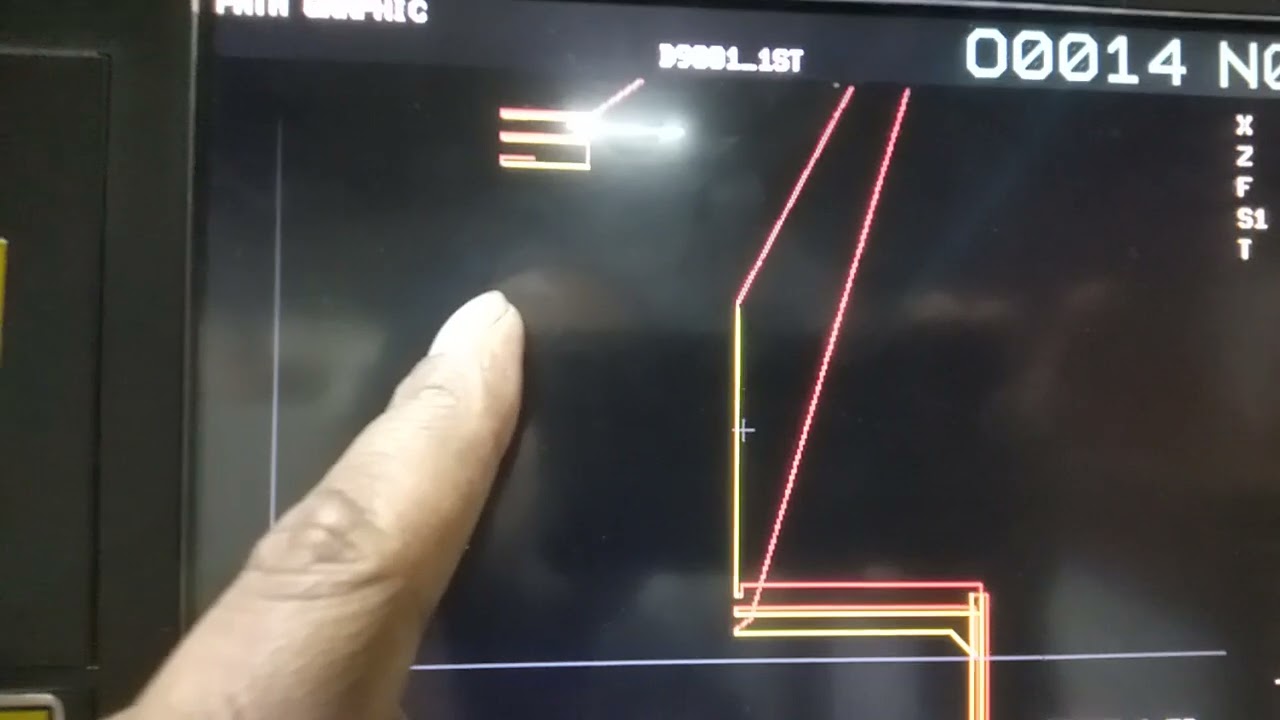 how to grap check cnc fanuc control with axis lock....# cnc fanuc simulation