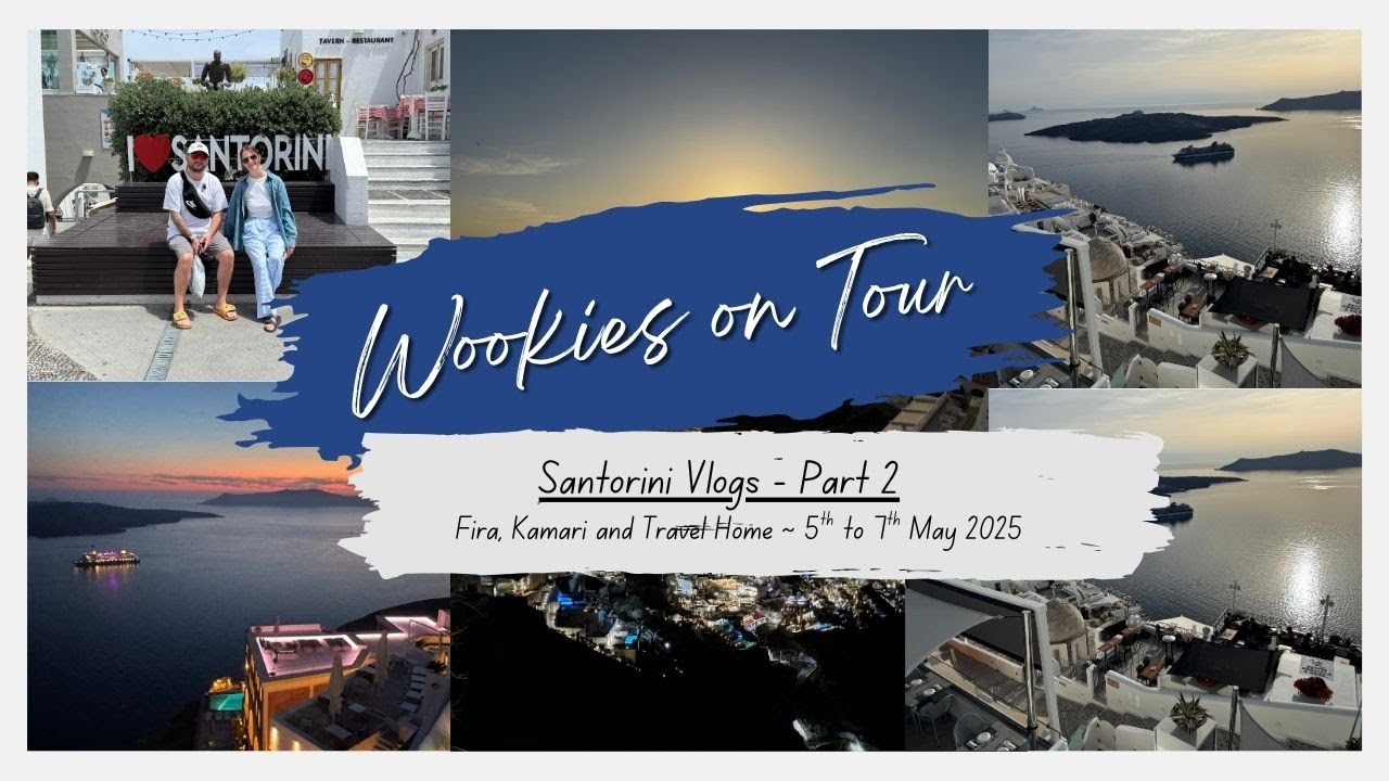 Fira and Kamari | Santorini Travel Vlog 2025