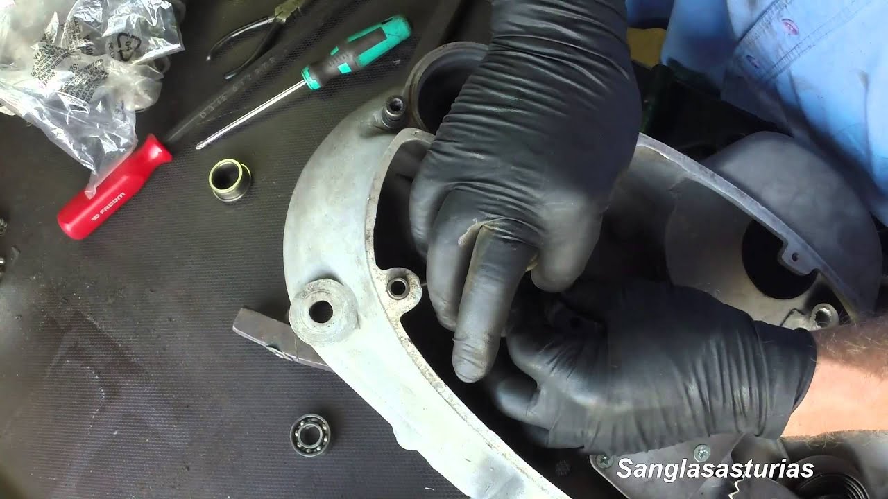 montar cigueñal sanglas 500 S2 V5