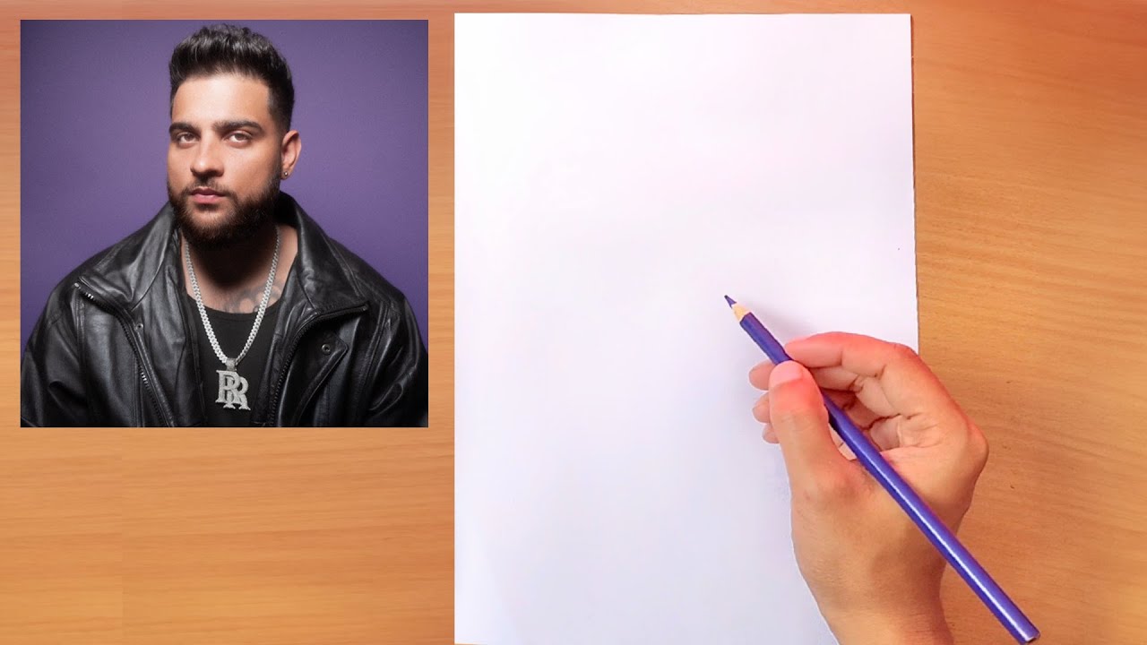 Karan Aujla Drawing || How to Draw Karan Aujla || Outline Kese baneye