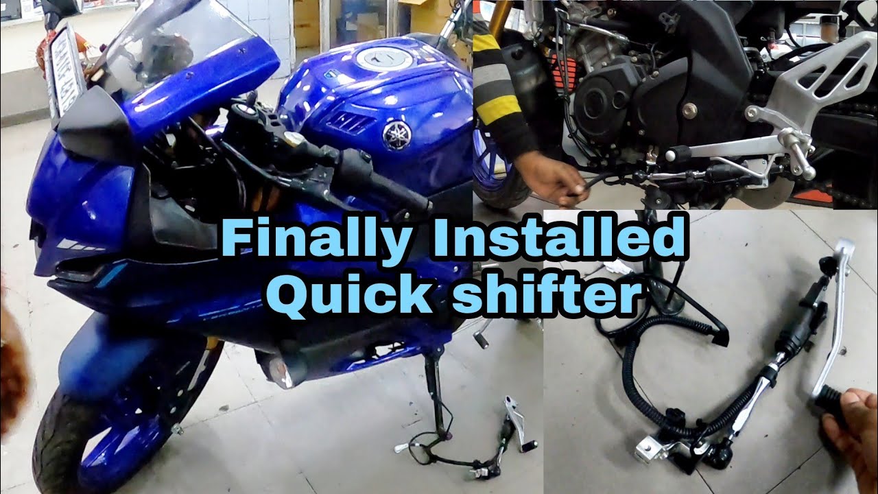 Finally Quick shifter installed | How install Quick shifter at home 😱at R15 v4