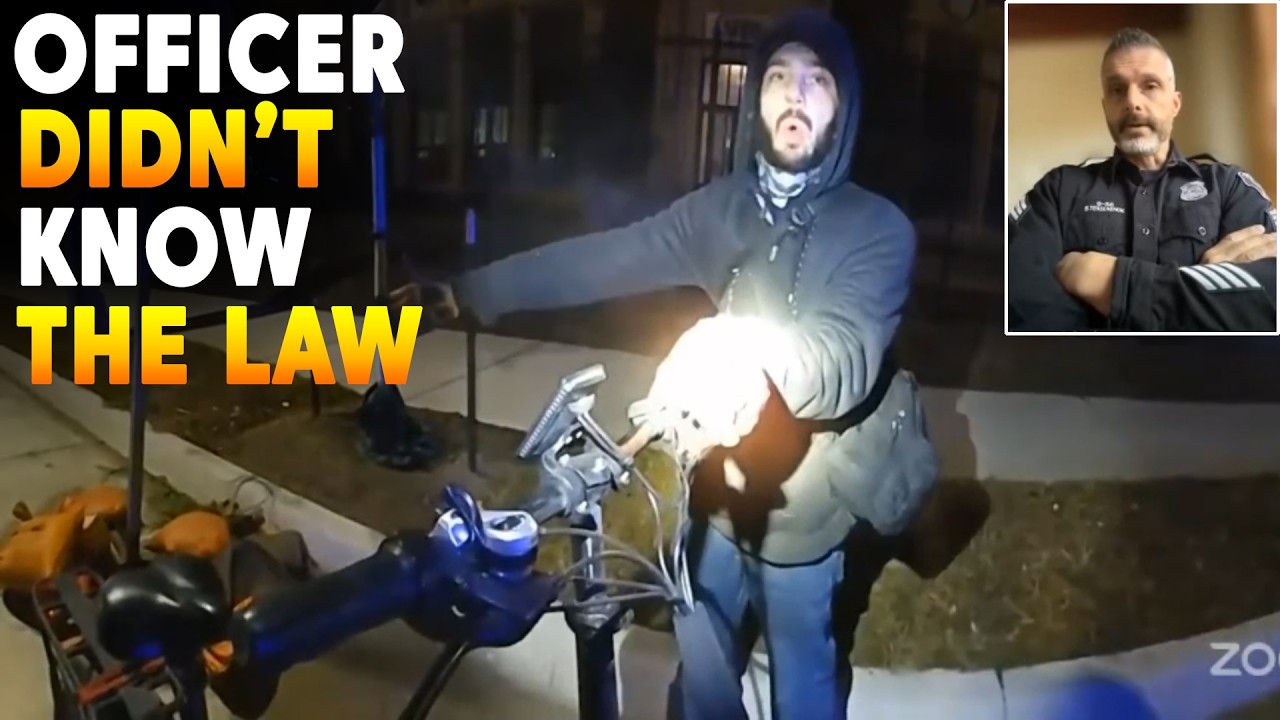 Cyclist CHALLENGES the Cop and WINS the Case