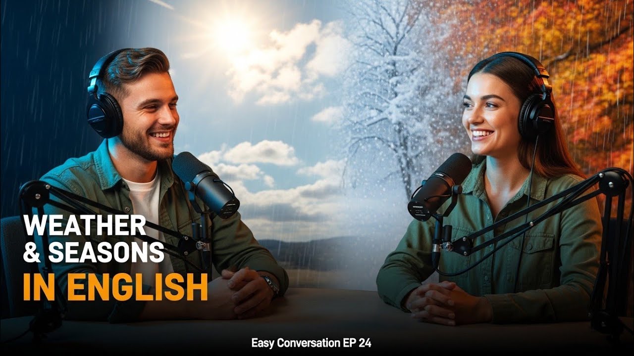 Talking About Weather and Seasons | Easy English Conversation | English Podcast | (Episode 24)