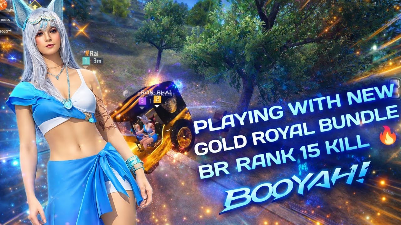 GRANDMASTER LOBY 🔥 BR RANK 💪 15 KILL BOOYAH 🤐 || WITH NEW GOLD ROYAL BUNDLE||