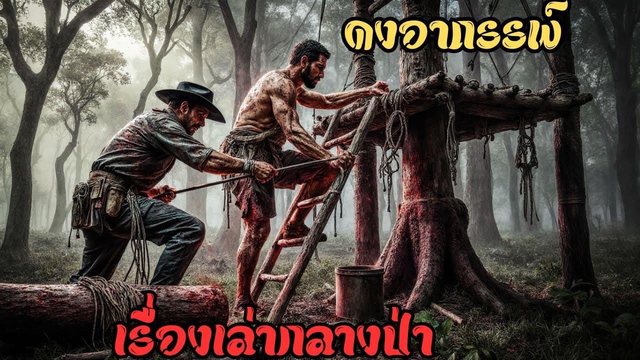 ระทึกดงอาถรรพ์! ทิดยืนผูกห้างกลางป่า เจอดีเข้าแล้วหลังกองไฟดับ.