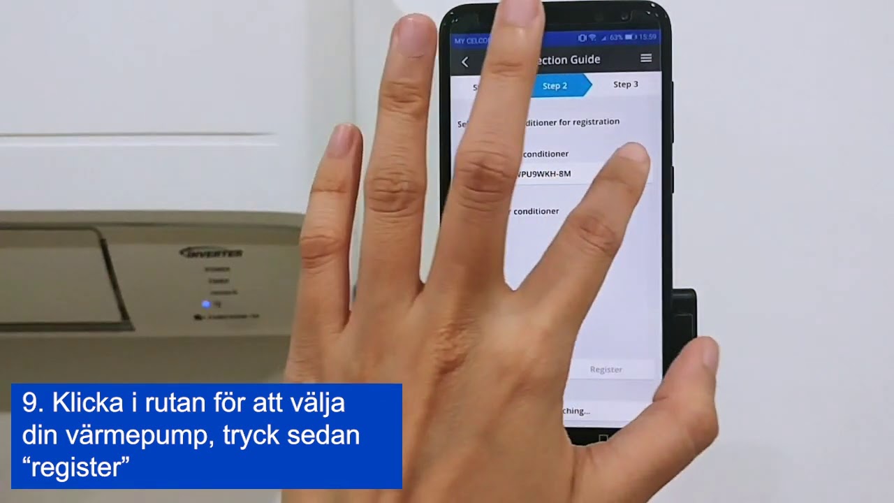 SV – Anslutning till Panasonic Comfort Cloud