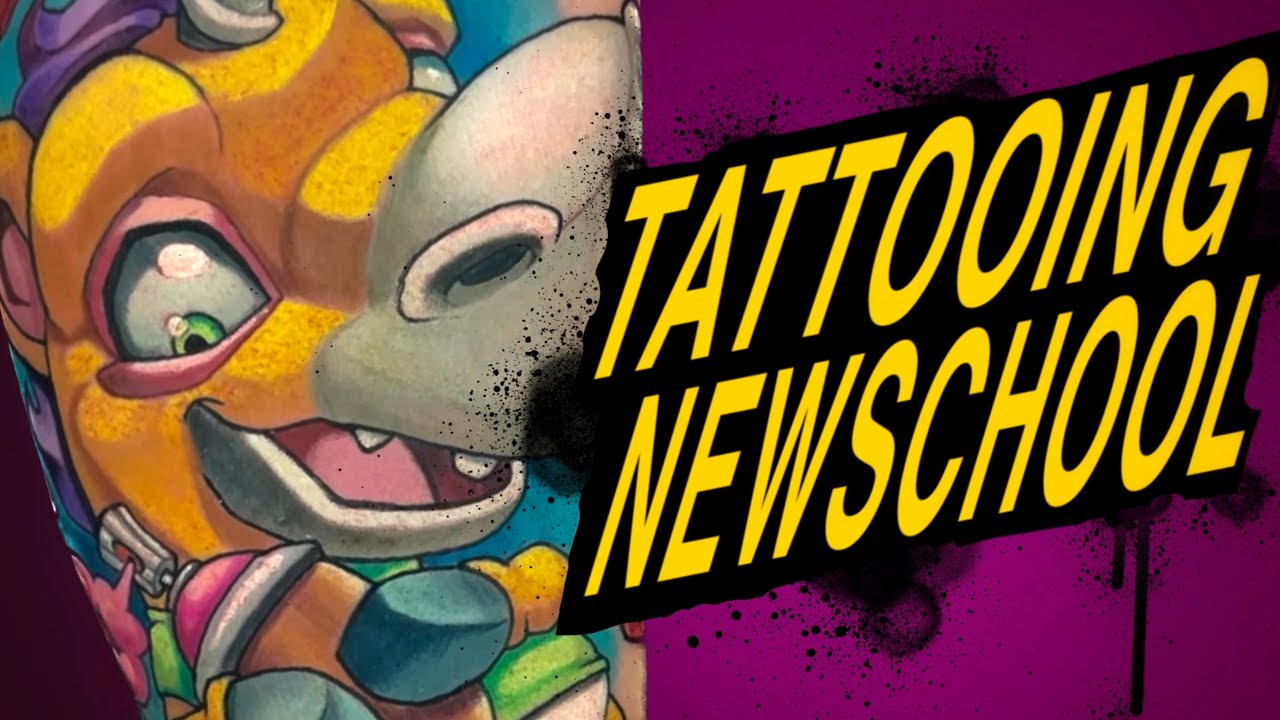 How To Tattoo Newschool Characters (iPad To Skin, A Little About My Process)