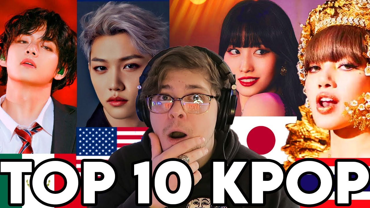 NON KPOP fan reacts Top 10 Most Viewed KPOP Groups in Each Country