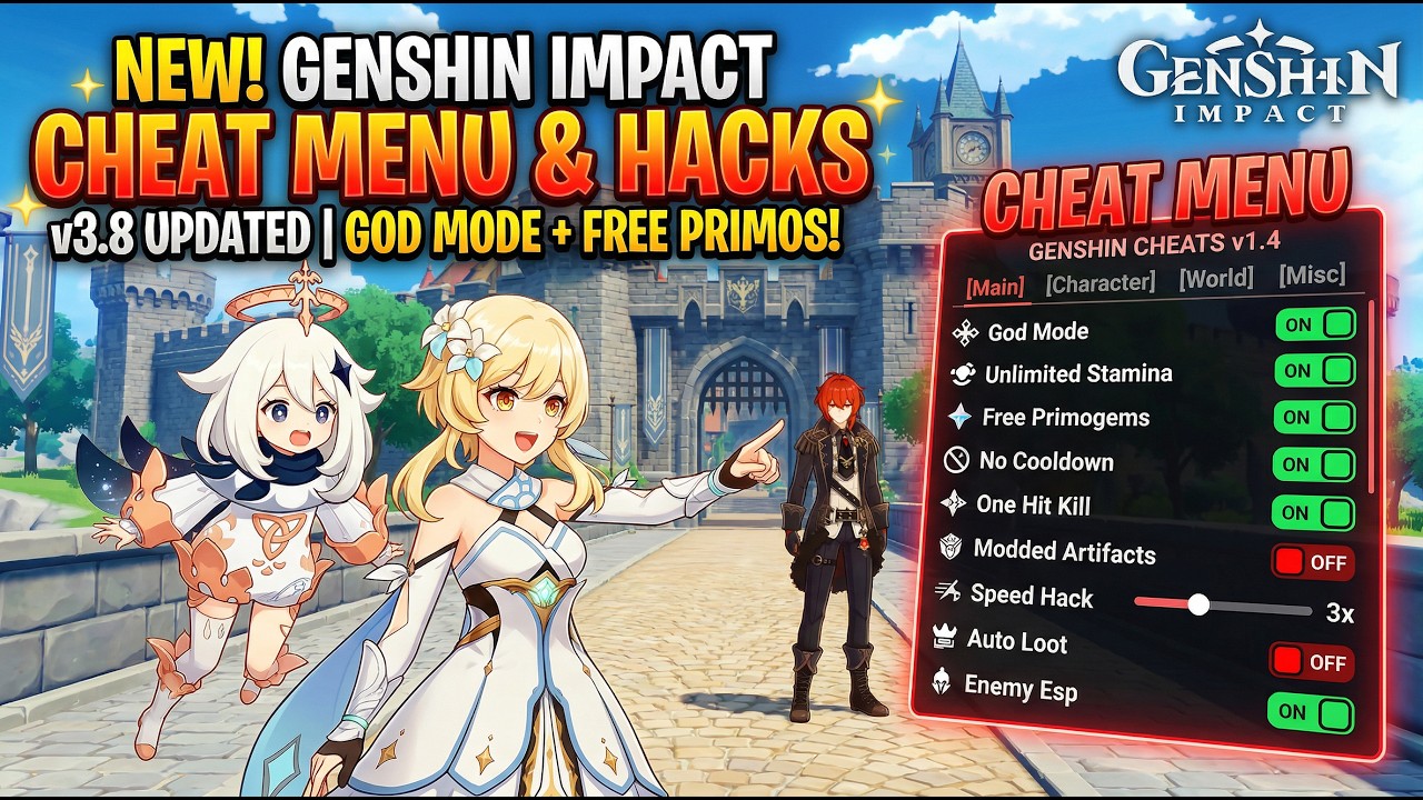 Updated Genshin Impact Hack | GOD MODE | Genshin Cheat Menu for Free
