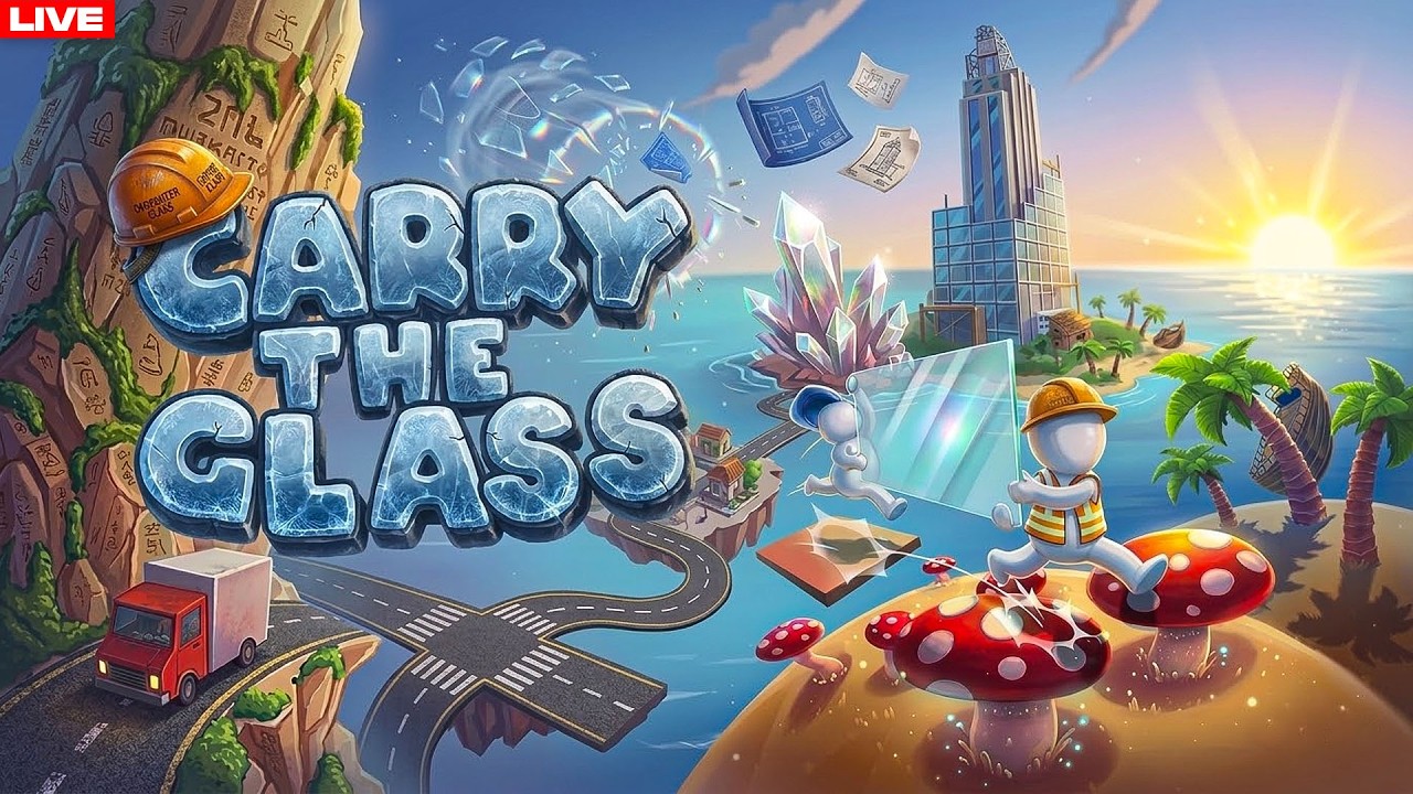 🔴DON’T DROP THE GLASS!🤯| Carry The Glass | Funny Friends Parkour Stream | Rexon Live