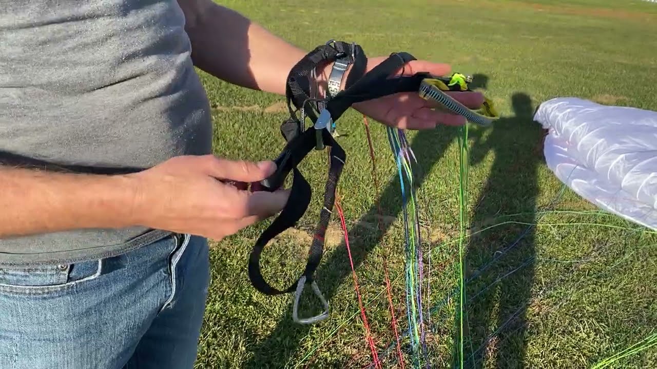 Ozone powered paraglider paramotor trim setting and use