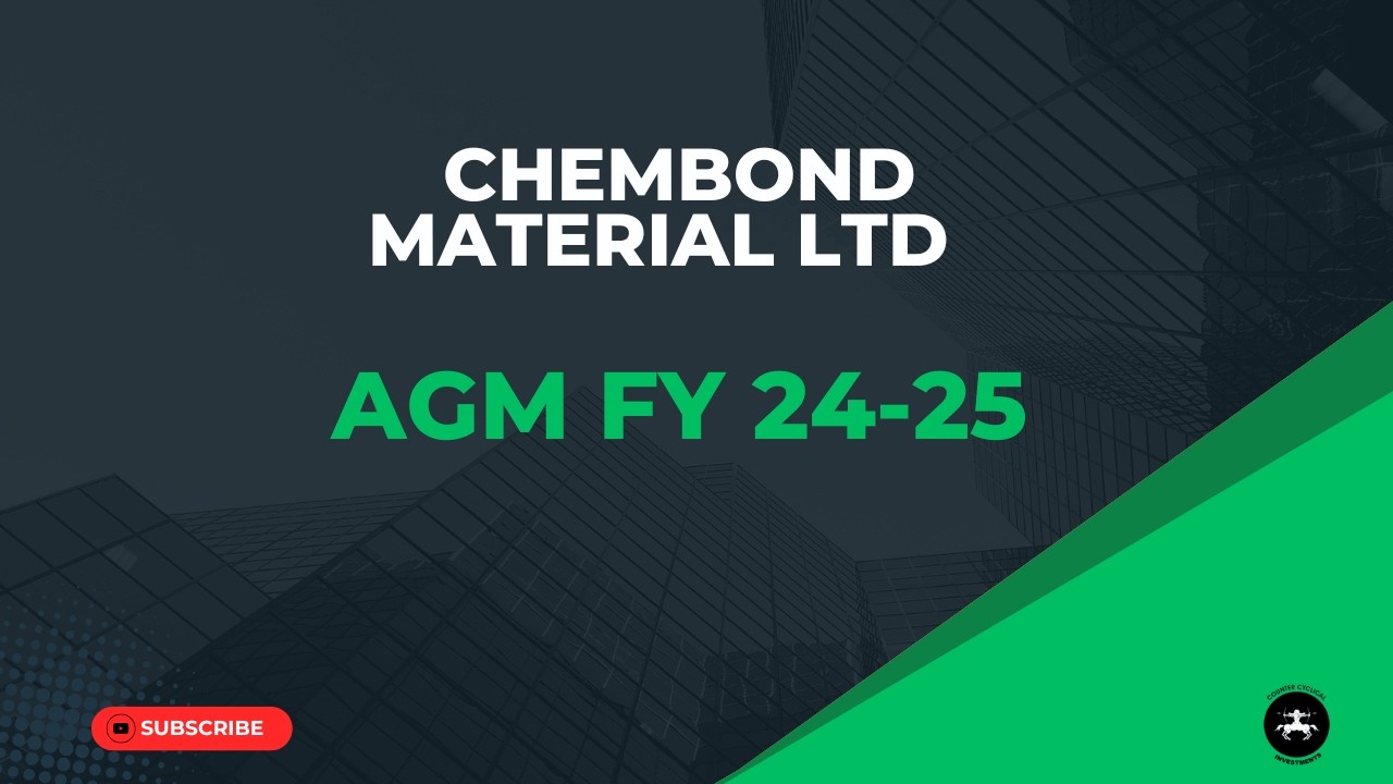 Chembond Material Ltd  FY 2024 25 AGM