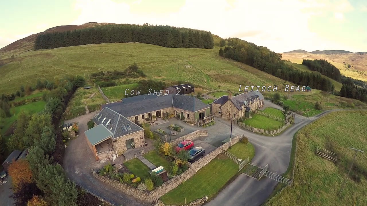 Lettoch Cottages Aerial
