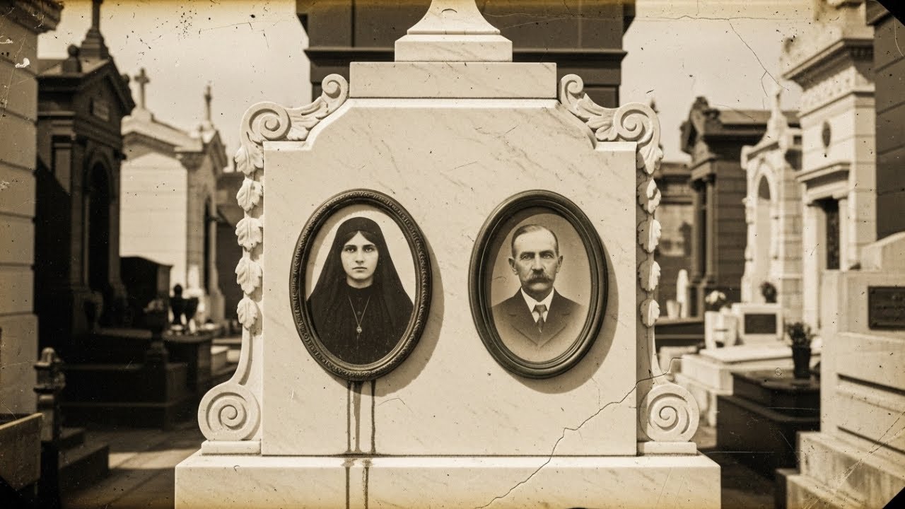 (1918, Asunción) La Viuda que Vio su Fotografía en la Lápida… Junto al Retrato de su Esposo Muerto