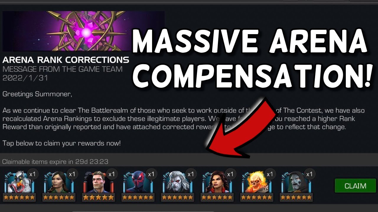 This Was Needed! Incredible Arena Compensation Explained | Marvel Contest Of Champions