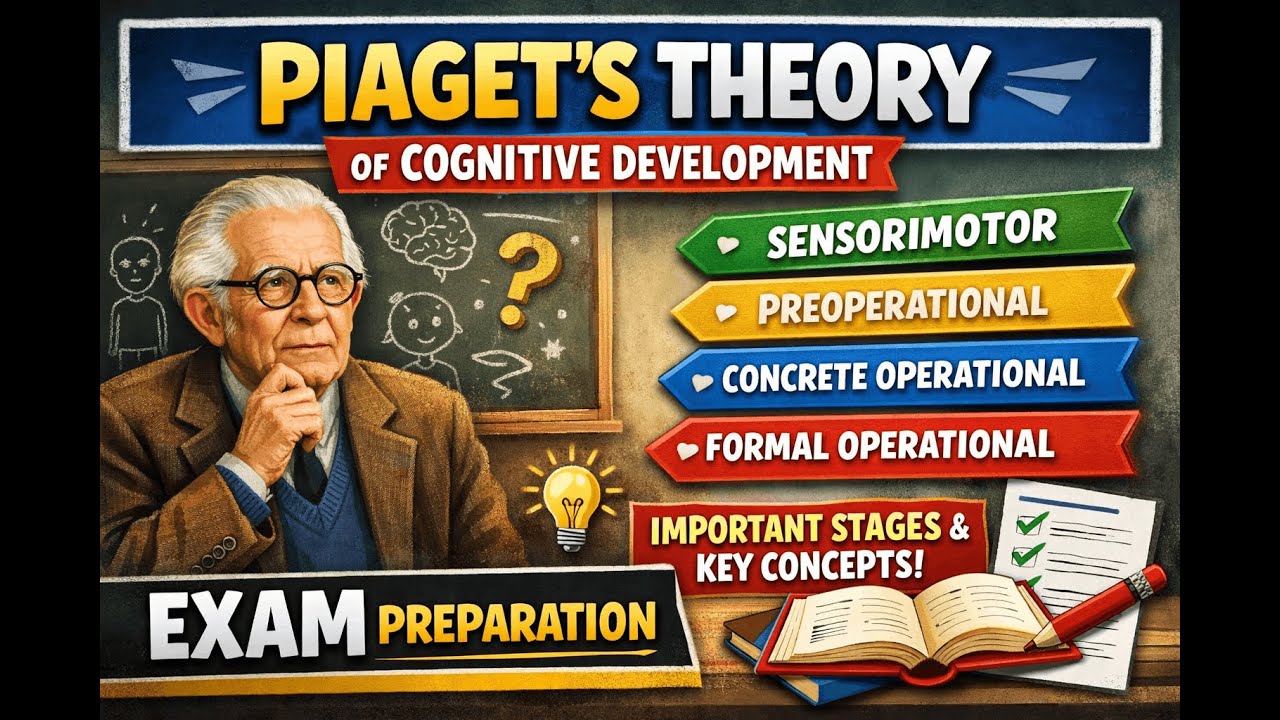 Piaget Theory | KVS, CTET, HTET, REET & Teaching Exams | 100% Exam Oriented