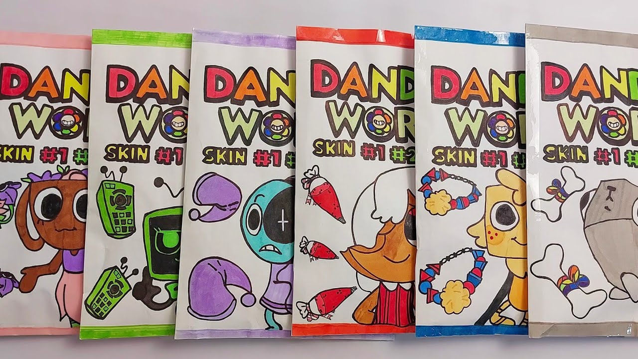 🌼 DANDY'S WORLD BLIND BAGS unboxing! asmr | satisfying [Paper DIY]