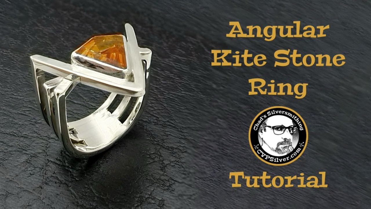 Angular Kite Stone Ring:  A Silversmithing Tutorial