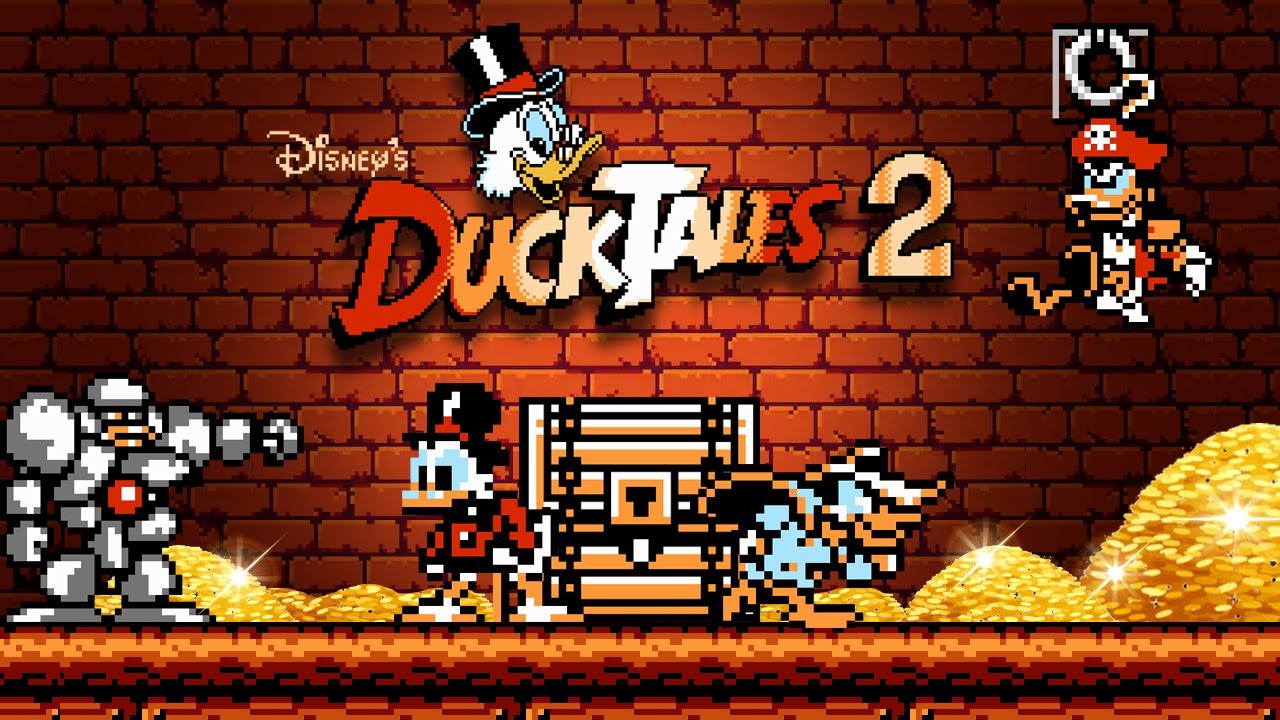 DuckTales 2 / ダックテイルズ2 (1993) NES - 2 Players Feat. Darkwing Duck [TAS]