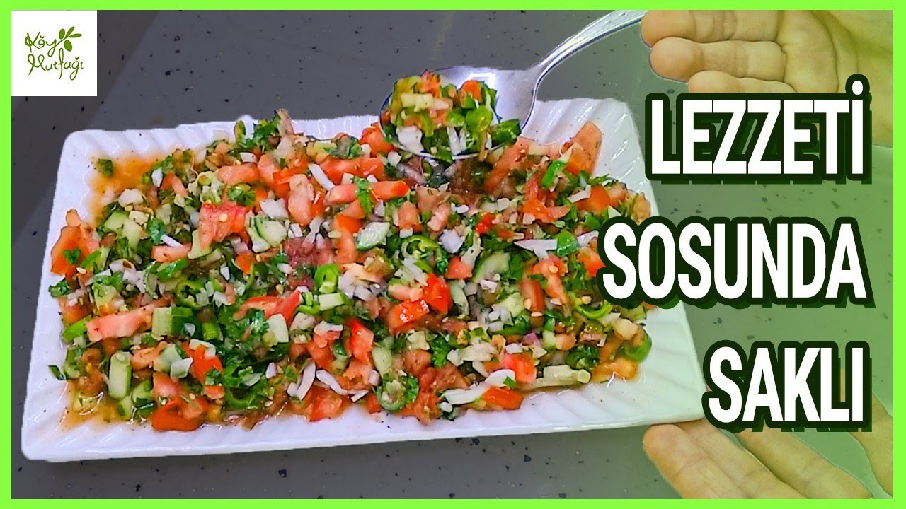 Kaşık Salatası Yapılışı - Gavurdağı Salatası Tarifi - Lezzeti Sosunda Saklı | Emine'nin Köy Mutfağı
