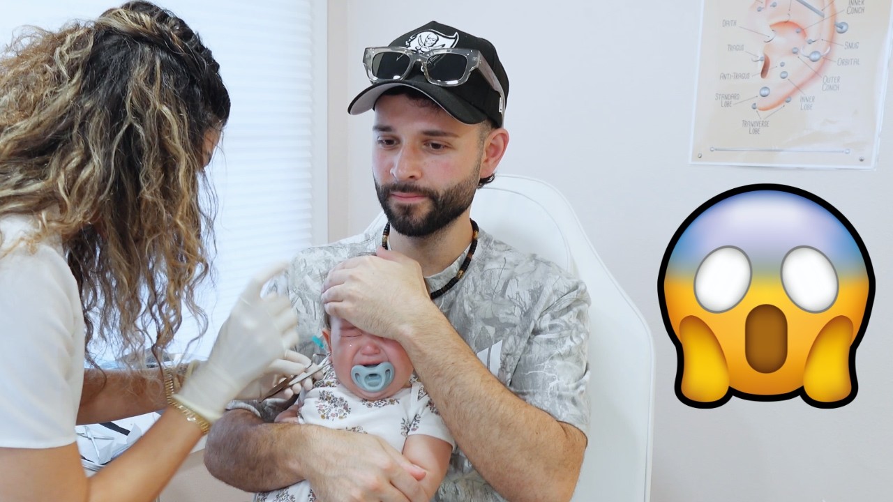 BABY'S EAR PIERCING!!! (EMOTIONAL)