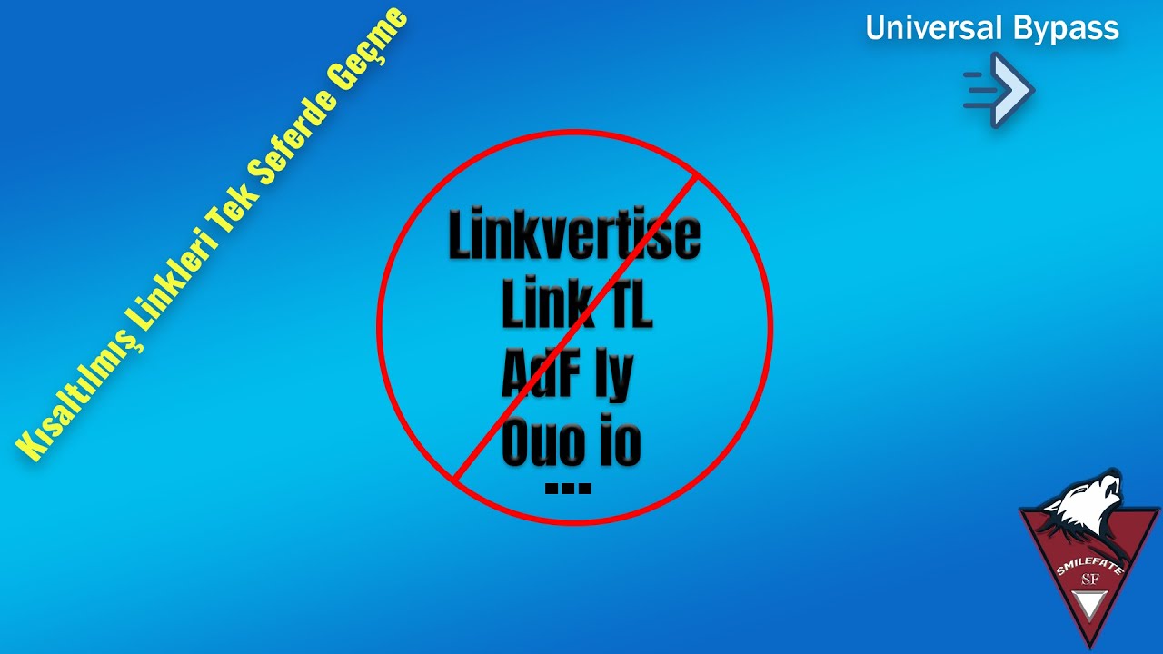 Kısaltılmış Linkleri Hızlıca Geçme! Universal Bypass | FastForward