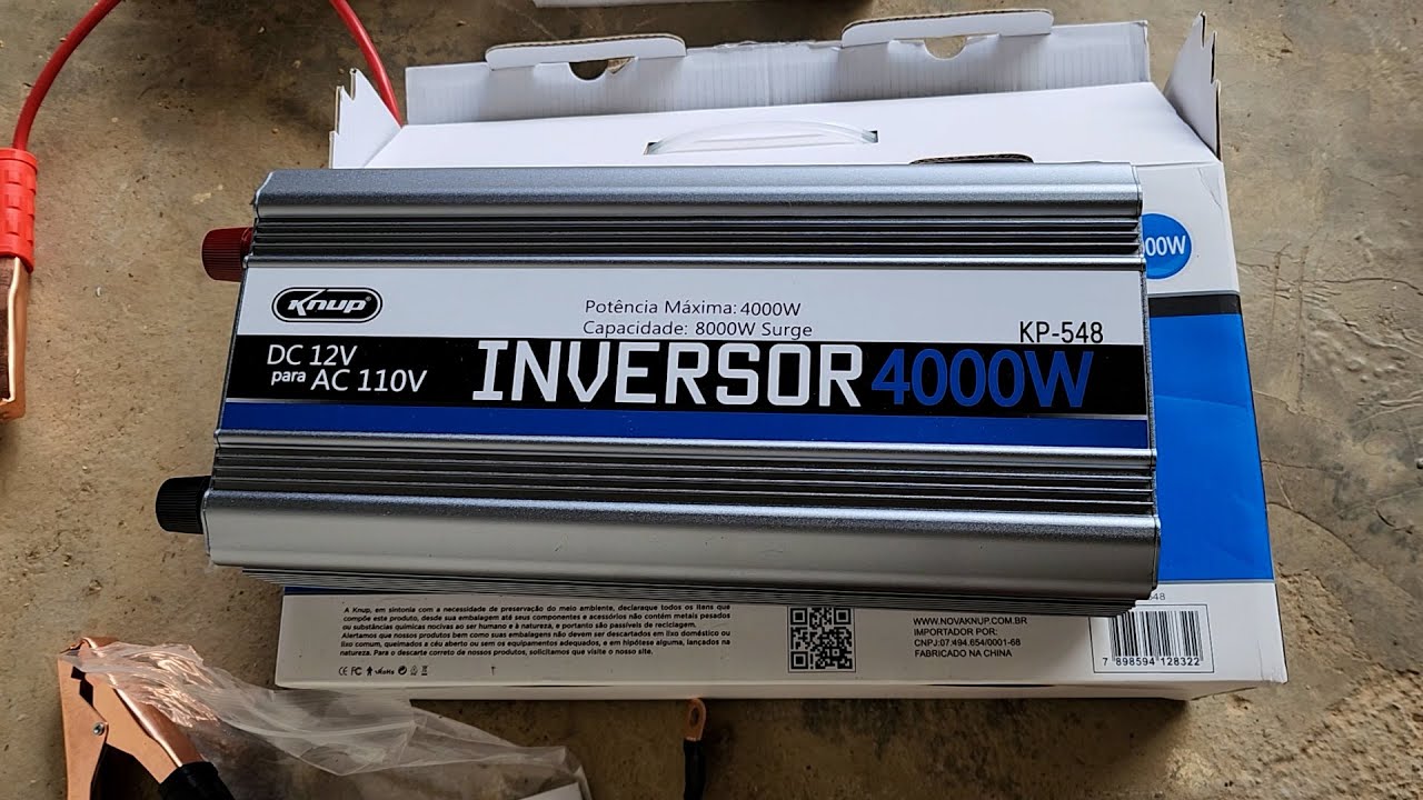 TESTE INVERSOR KNUP 4000W PICO DE 8000W