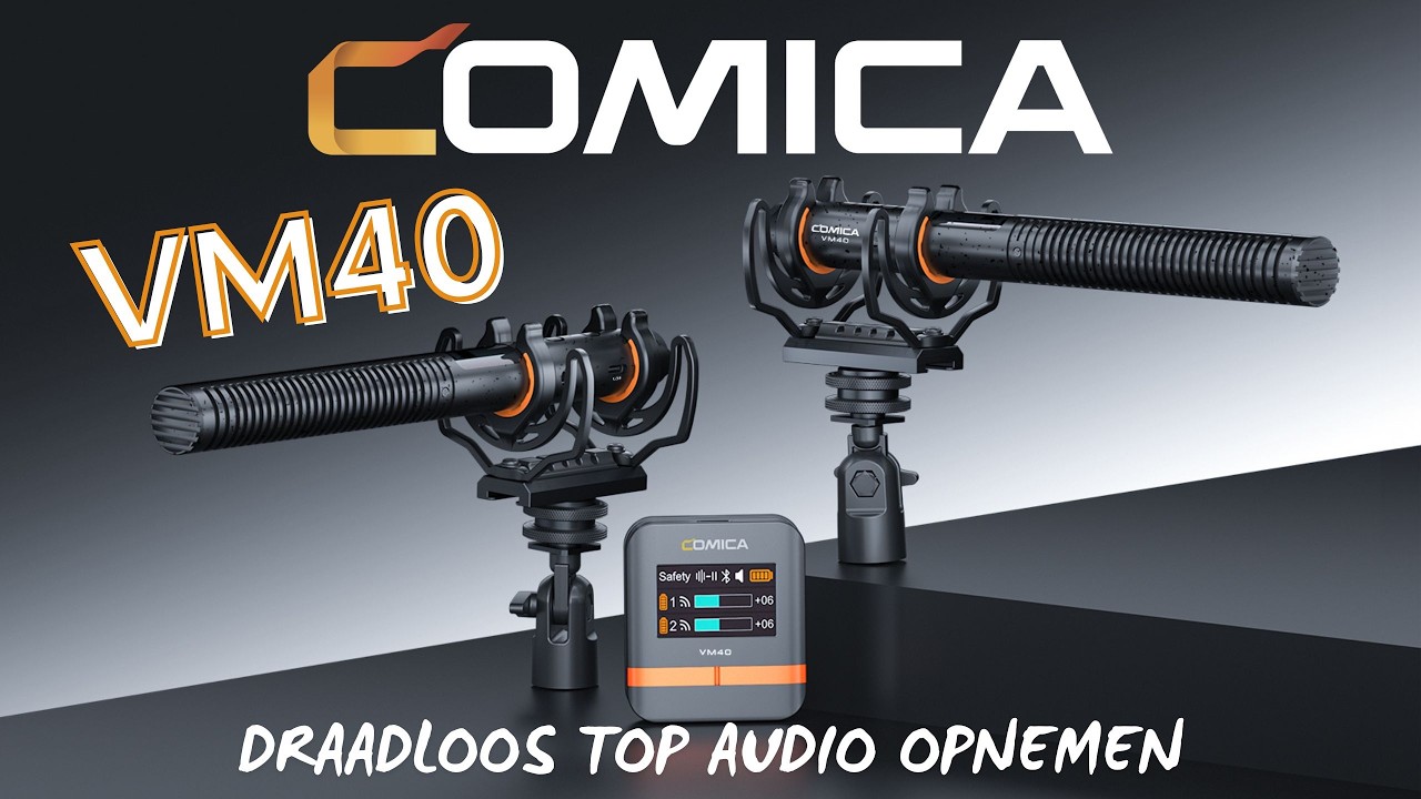Draadloos en toch top-audio! Dat bereik je met de Comica VM40!