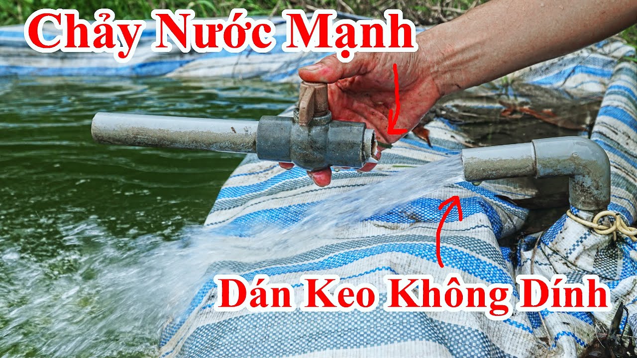 Nước Đang Phun Mạnh Trong Ống Làm Sao Dán Van Khóa Được ? Cách Nối Ống Bị Bể Vẫn Có Nước Đang Chảy