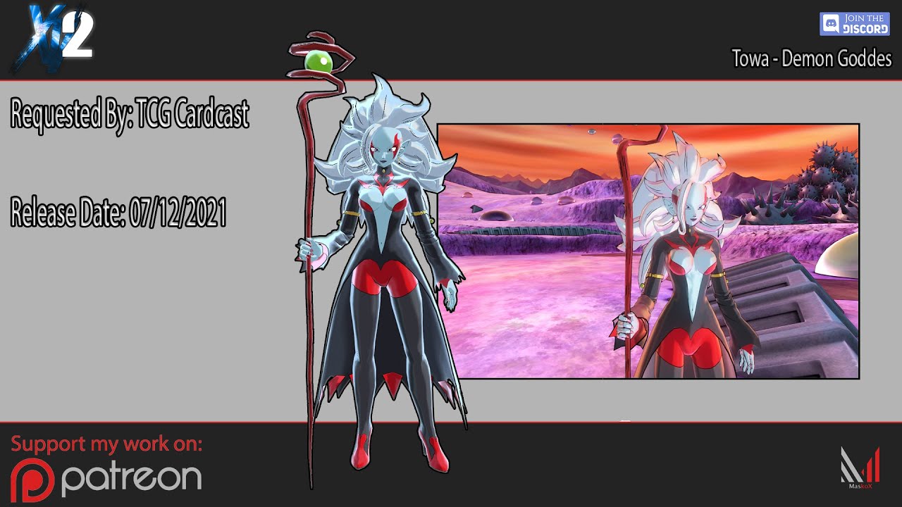 Dragon Ball Xenoverse 2 - Towa (Demon Goddes Form) (Showcase) MOD