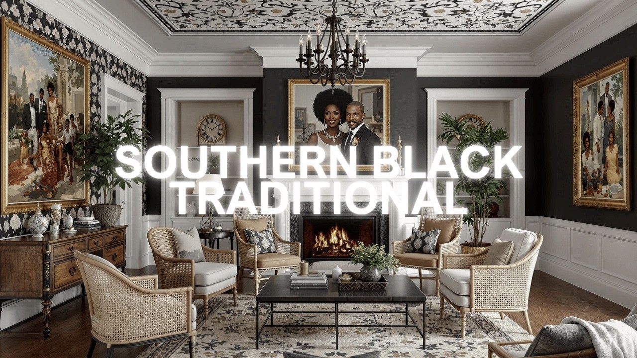 Southern Black Traditional Interior Design | A Timeless Blend of History and Style!