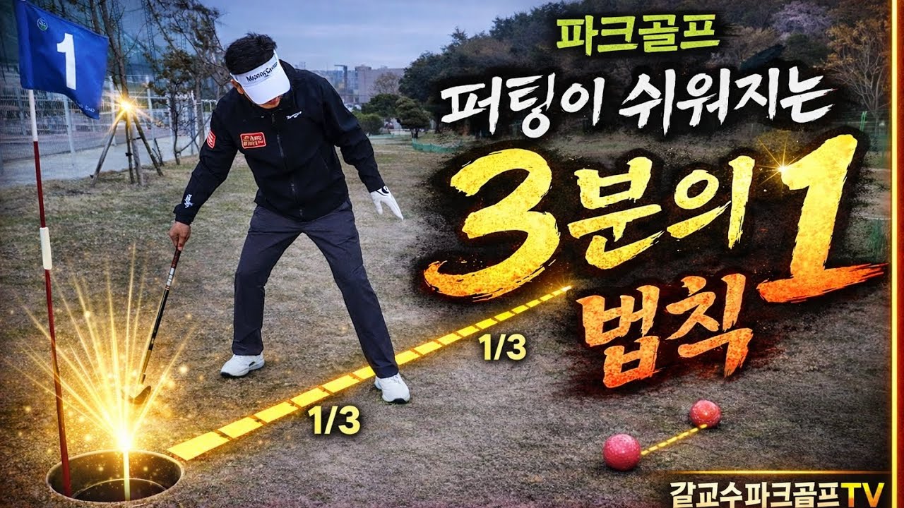 ⛳️파크골프 퍼팅 ⛳️3분의1법칙⛳️