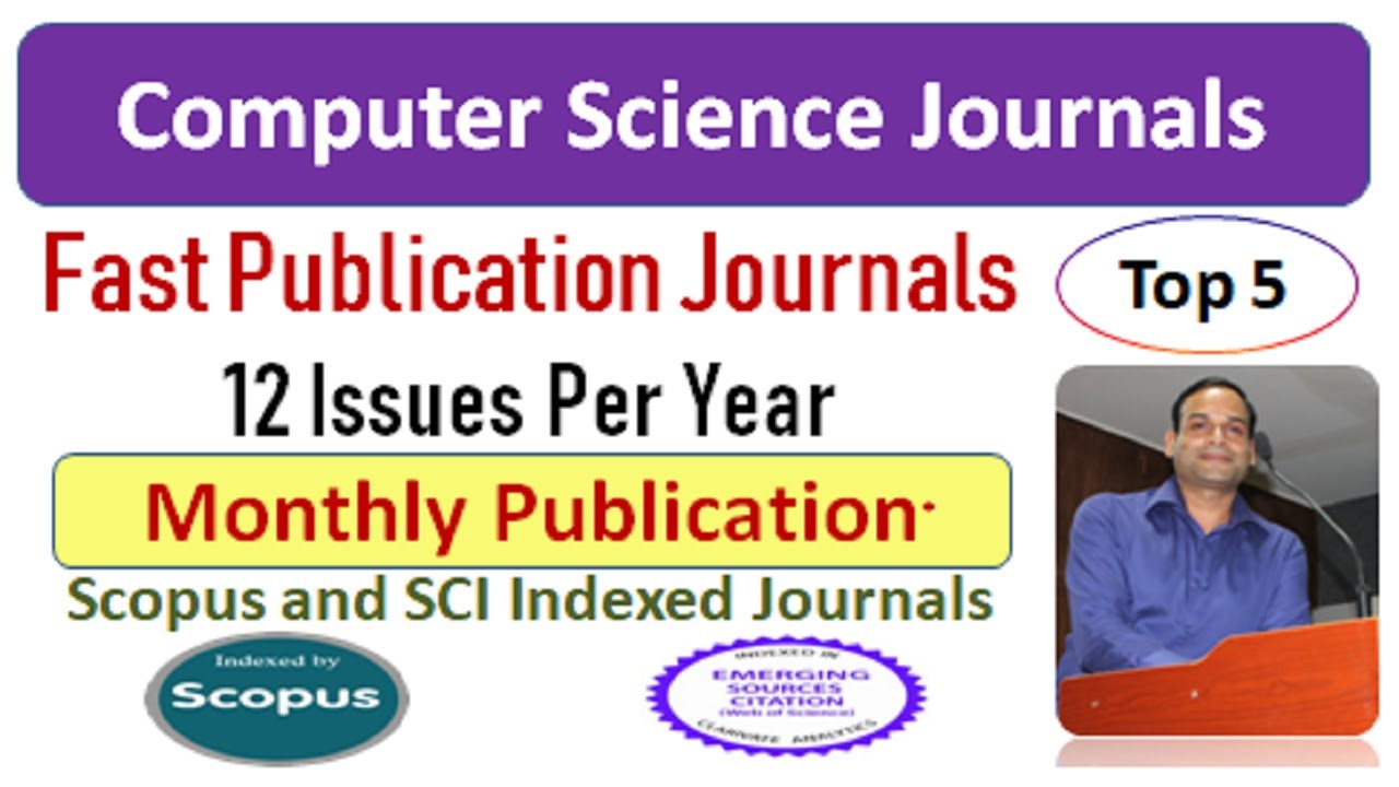 5 Best Computer Science Scopus & SCI Journals | Fast Publication Journals #rapidpublicationcomputer