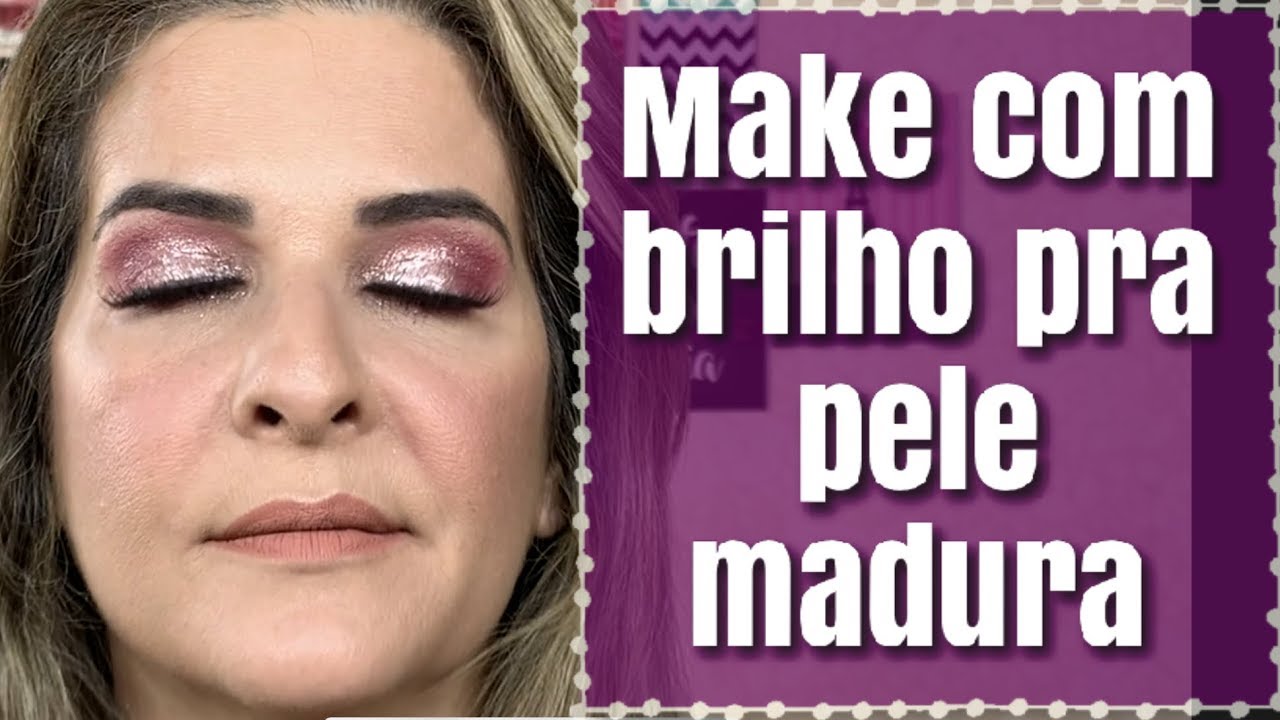Make para final de ano pele madura