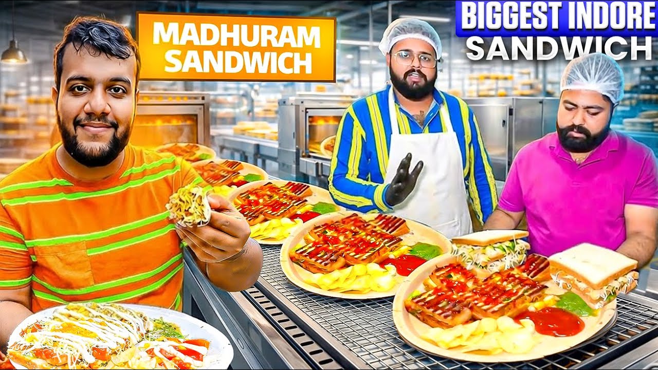 GOLI की speed से बेचते है BAHUBALI SANDWICH 😳😳 हर आधे घंटे में बेचते हैं 10,000 SANDWICH 😱⚠️