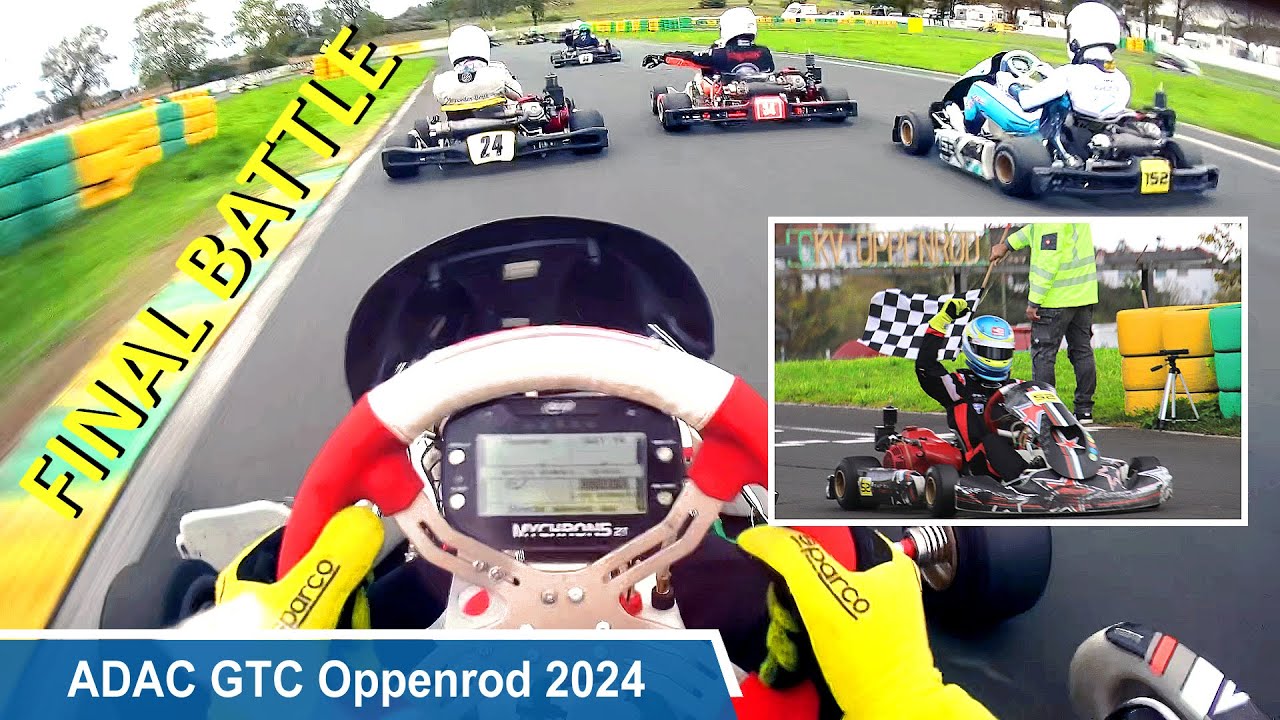 Wild Final Battle in 2024 I Oppenrod, ADAC German Team Karting Championship GTC Highlights Honda POV