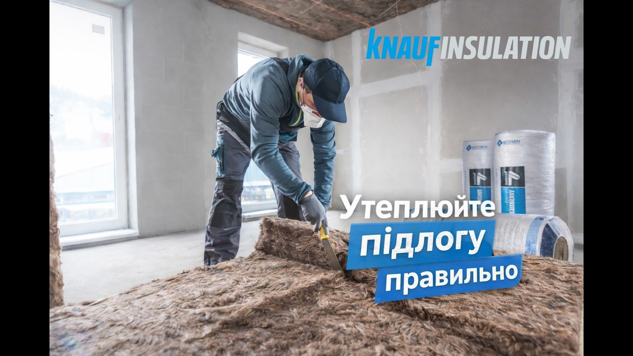 ✨🔖  Теплоізоляція підлоги без помилок - покроковий гайд від експертів Knauf Insulation