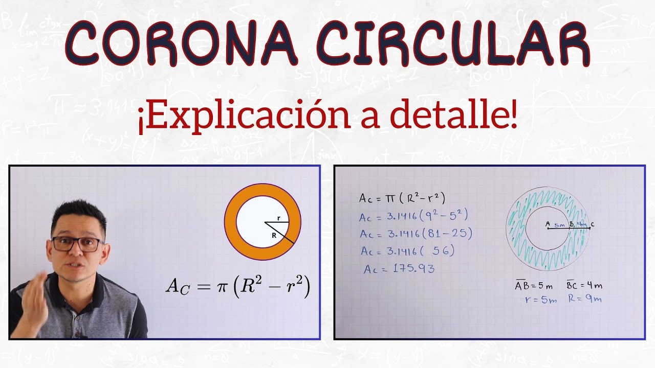 Área de una corona circular | Teoría y ejercicios