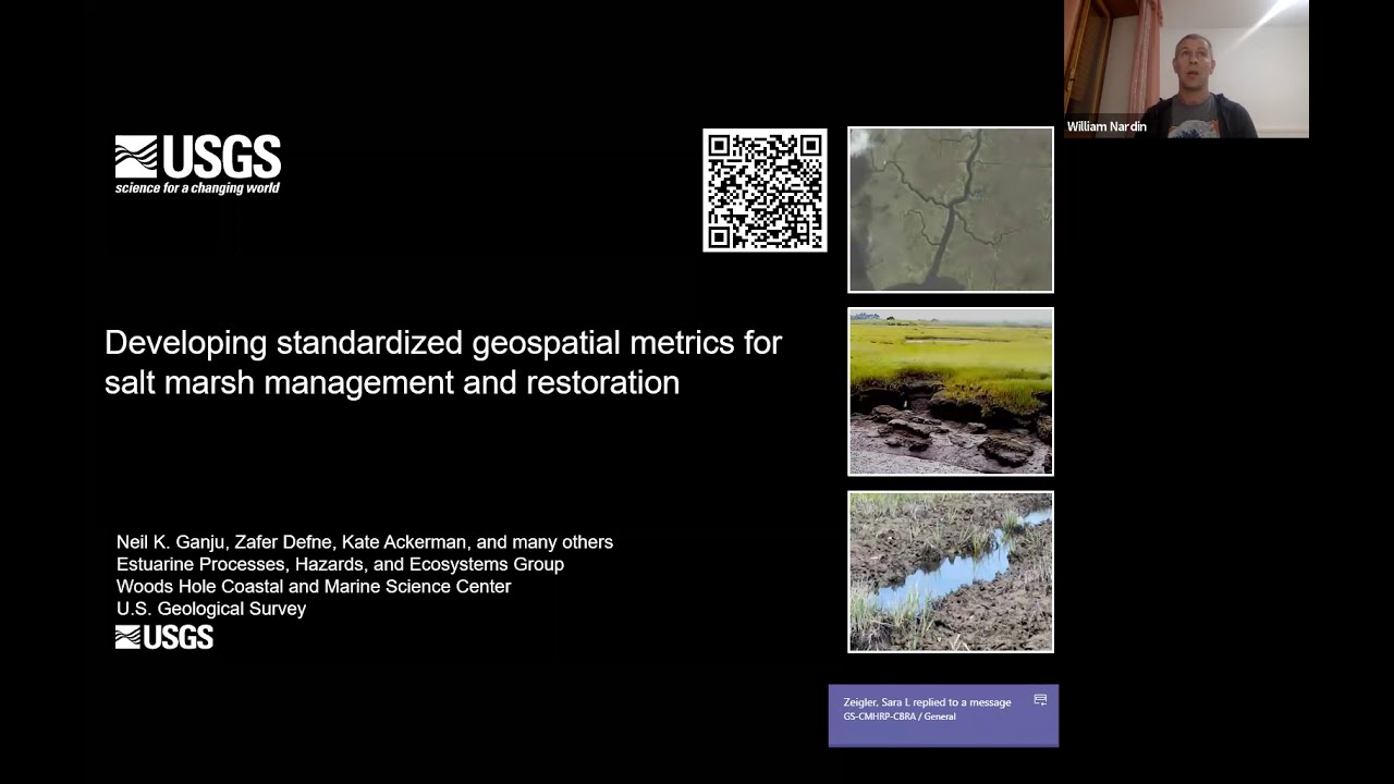 Developing standardized geospatial metrics for salt marsh management and restoration with Neil Ganju