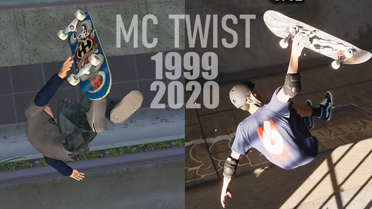 Evolution of 'McTwist' in Tony Hawk Games (1999-2020)