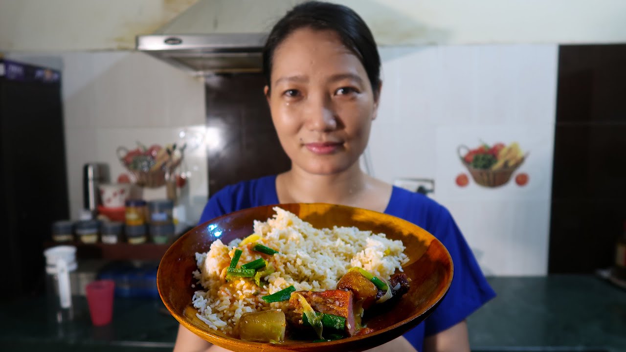 Smoked Pork With Spring Onions | Ao Naga Recipe | Smoked Pork In Ao Naga Style